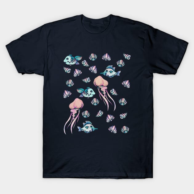 Ocean life T-Shirt by bubbsnugg